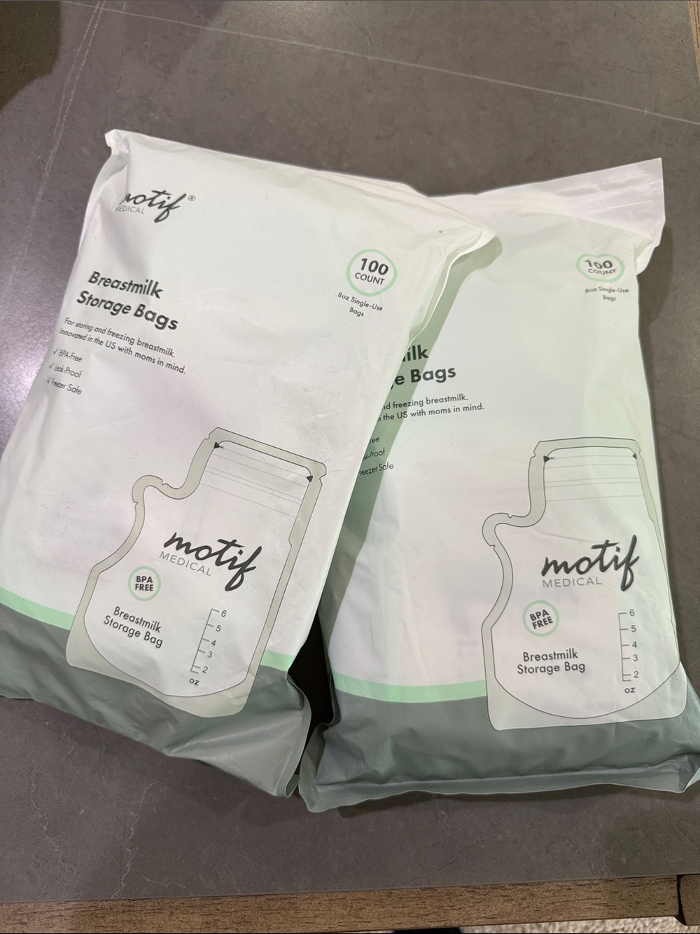 Motif Medical Breastmilk Storage Bags